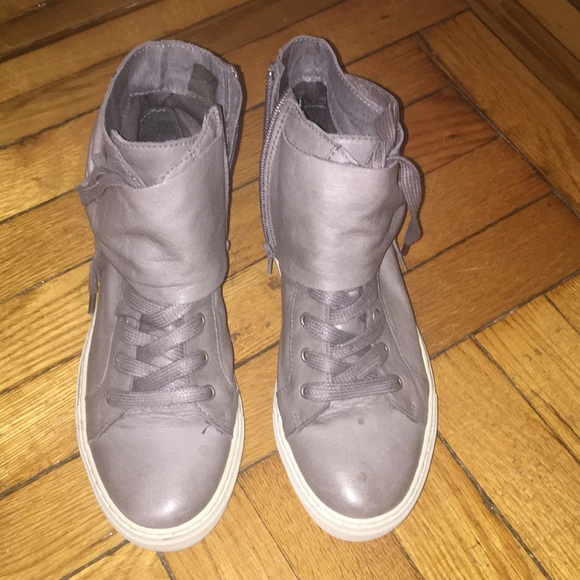 Moda in Pelle (UK) grey leather shoes - Picture 1 of 3